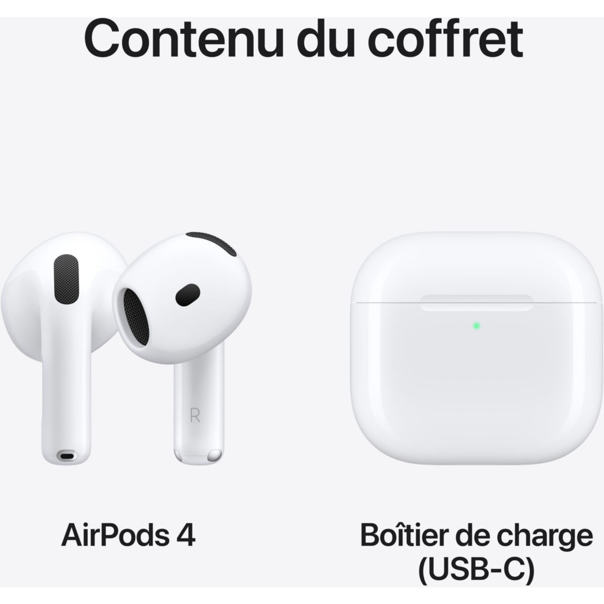 Ecouteurs AirPods 4 blanc, APPLE