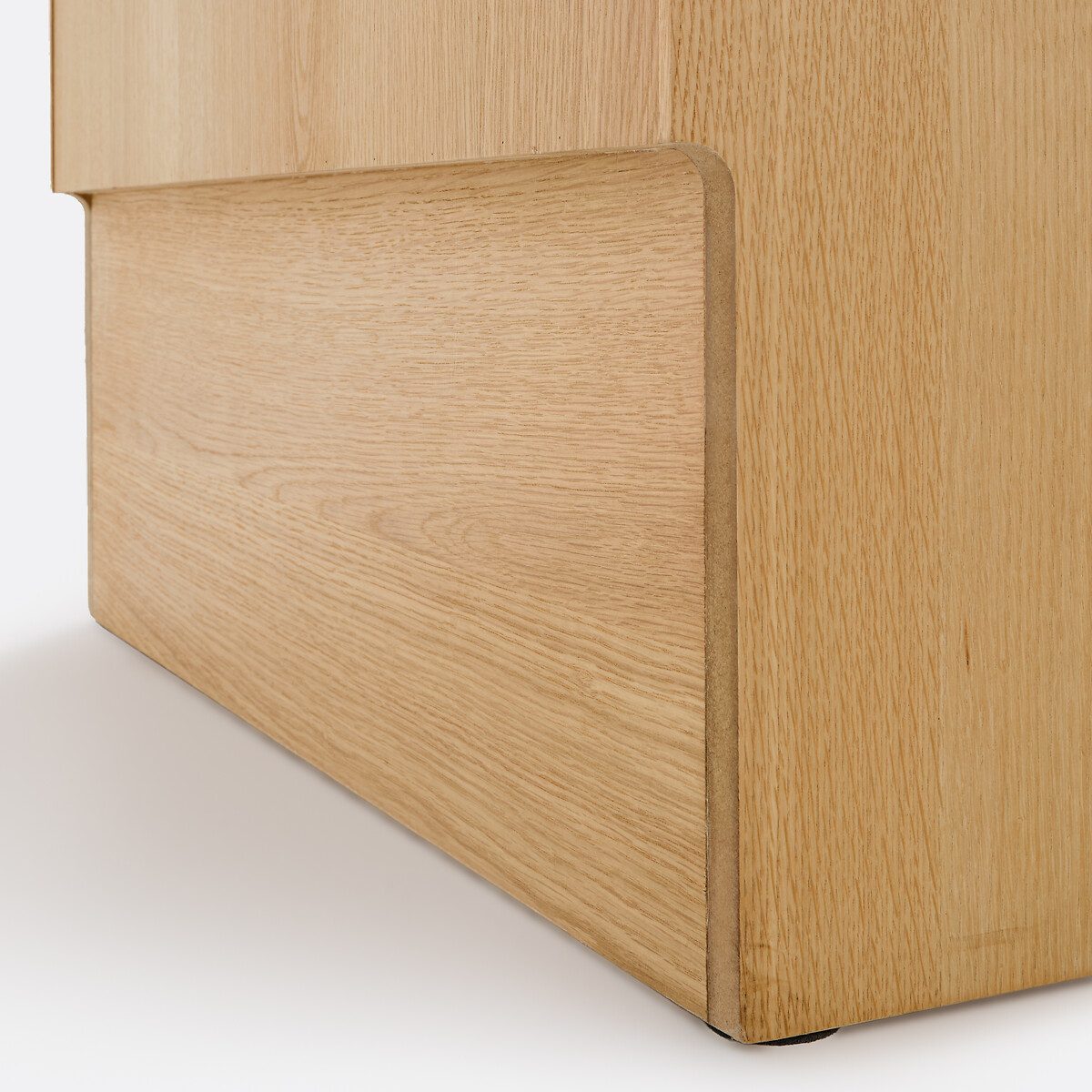 Credenza a 2 ante in impiallacciato di rovere e cannage, MATHEO color quercia, LA REDOUTE INTERIEURS