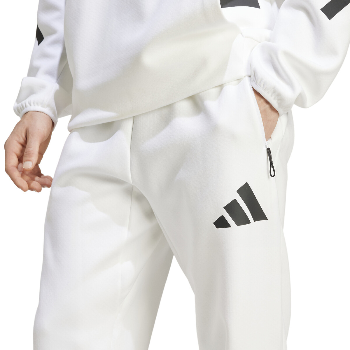 Pantalon de jogging avec logo en silicone blanc, ADIDAS SPORTSWEAR