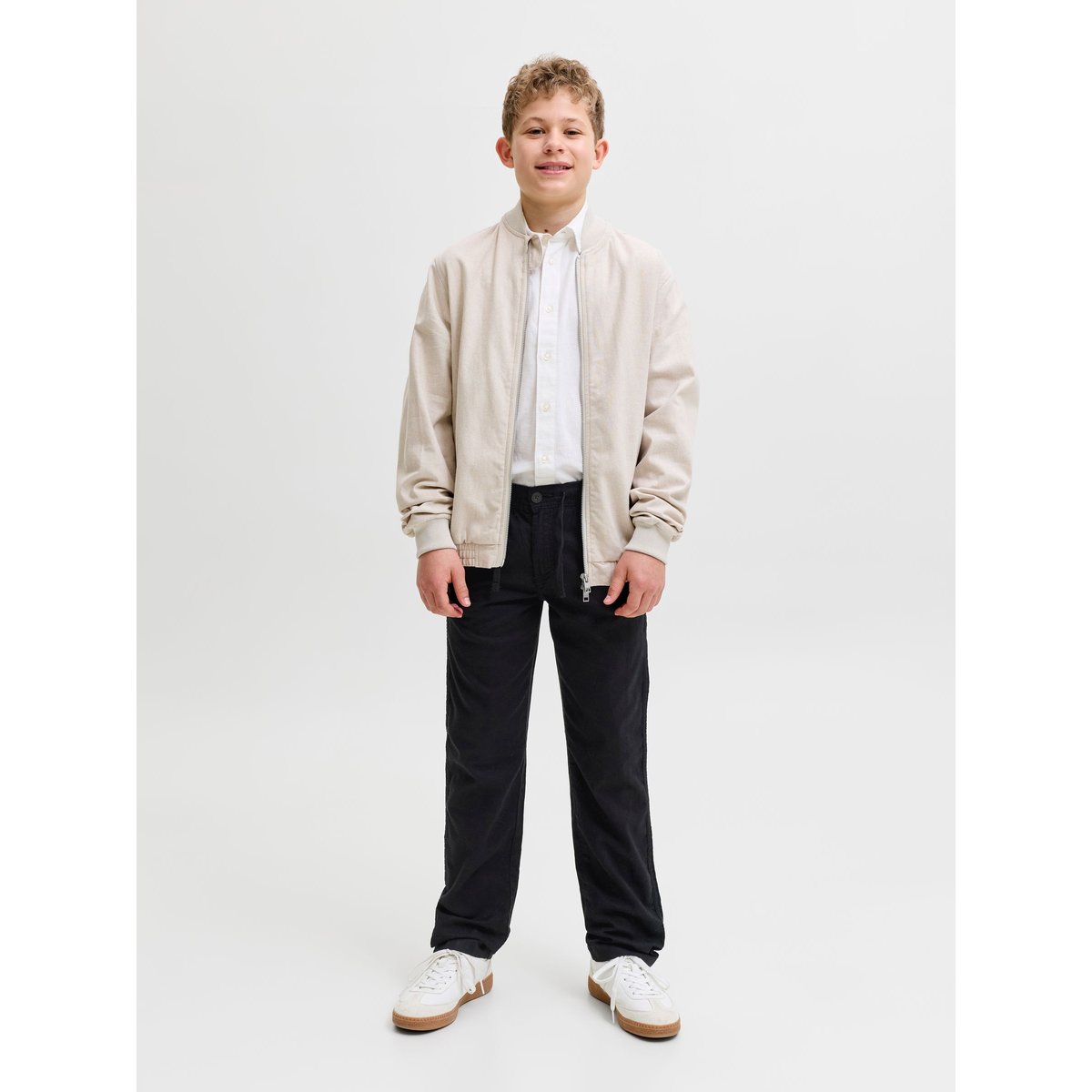 Pantalon Coupe Décontractée black 1, JACK & JONES JUNIOR
