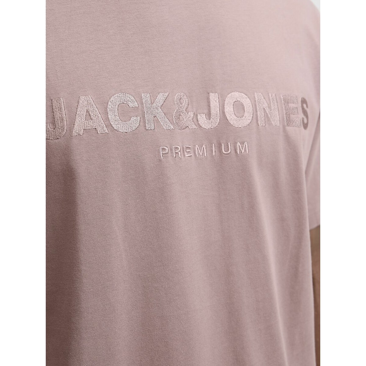 T-shirt manches courtes vieux rose, JACK & JONES