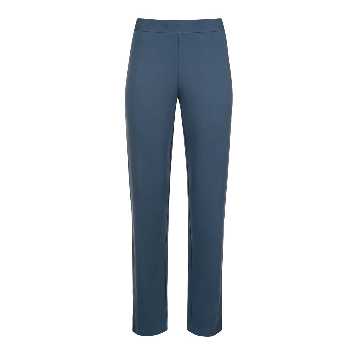Pyjama pantalon large top manches longues Delightful bleu, LISCA