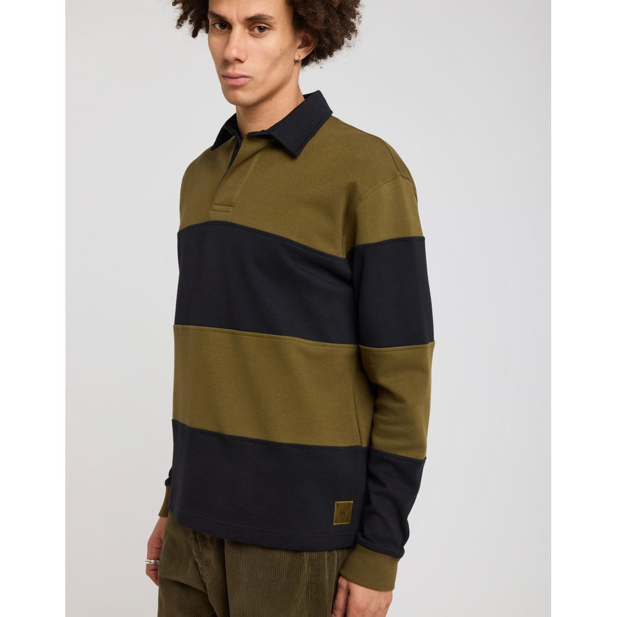 POLO OLIVE marron|bleu royal, PULLIN