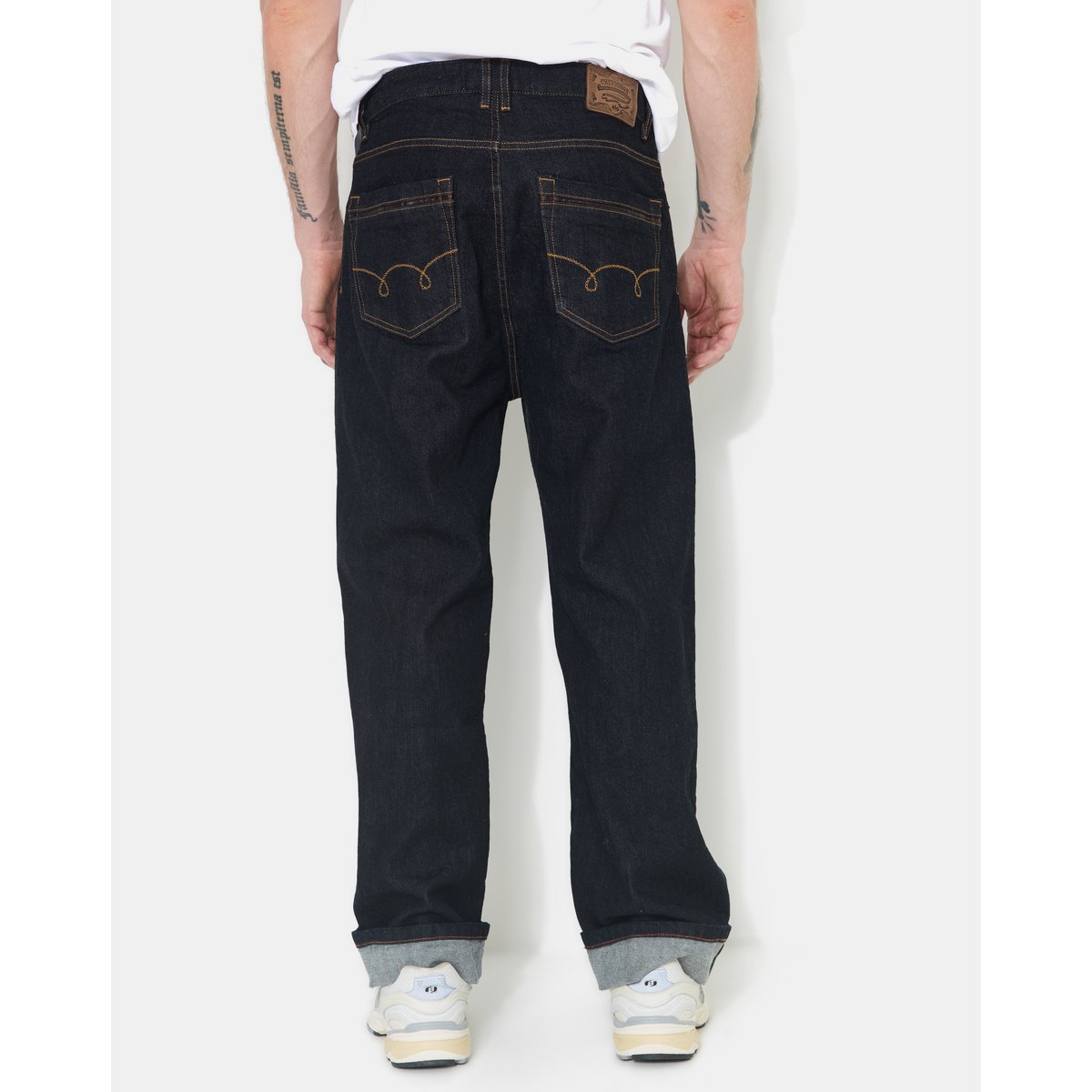 Jeans large en coton DORIAN bleu marine, CHEVIGNON