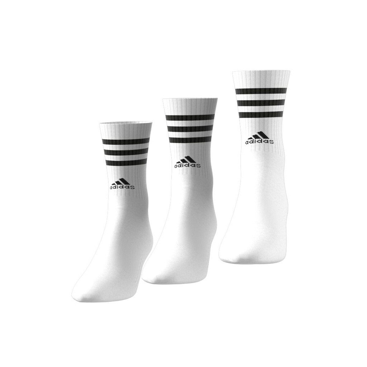 Lot de 3 paires de chaussettes hautes blanc + blanc + blanc, adidas Performance