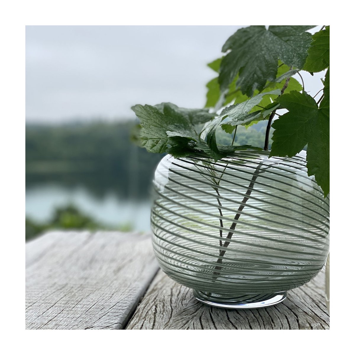 Vase Swirl h 19 cm vert, HOUSE DOCTOR