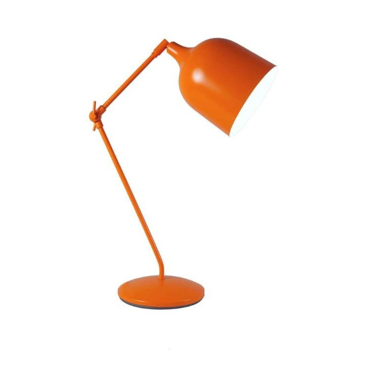 Lampe design en métal industriel orange, ALUMINOR