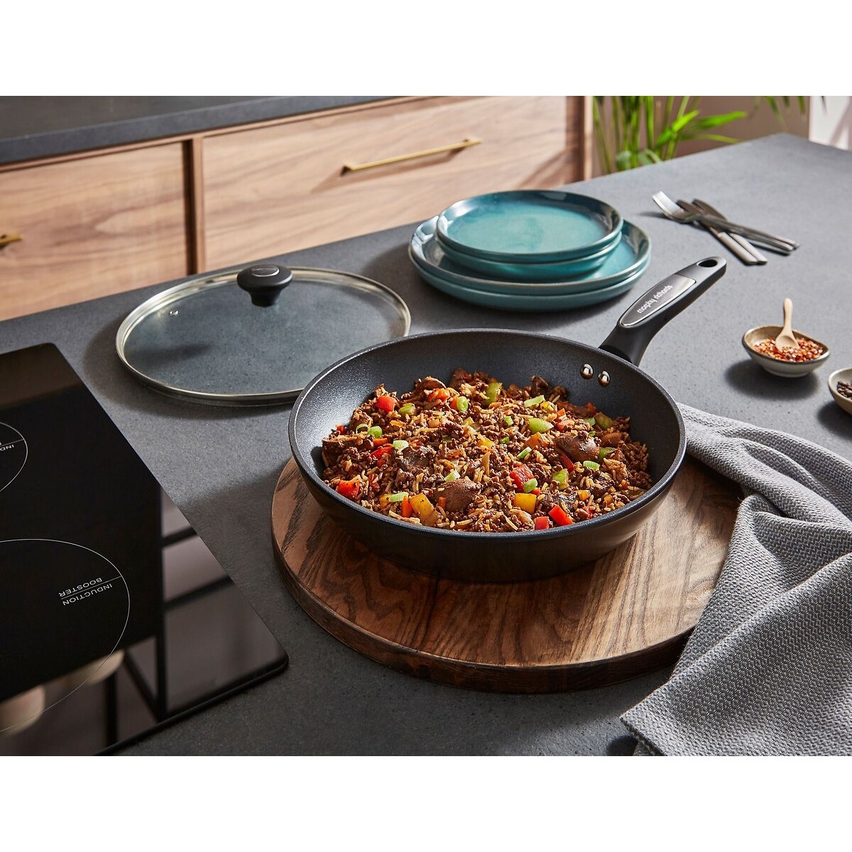 28cm Forged Aluminium Multi Pan graphite, MORPHY RICHARDS