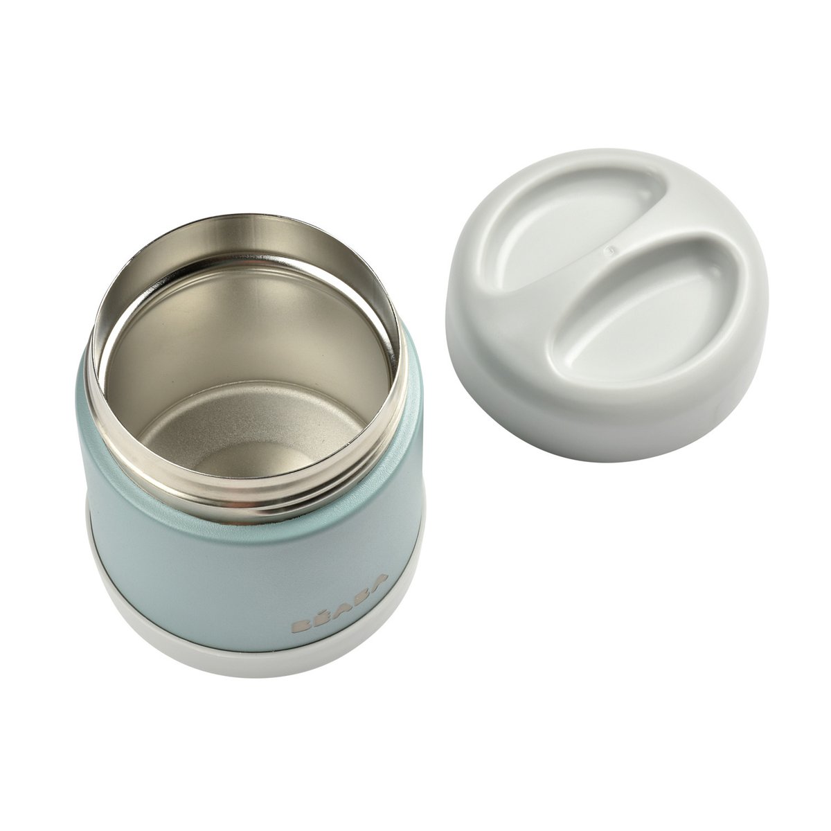 Thermos alimentaire vert d'eau, gris, BEABA