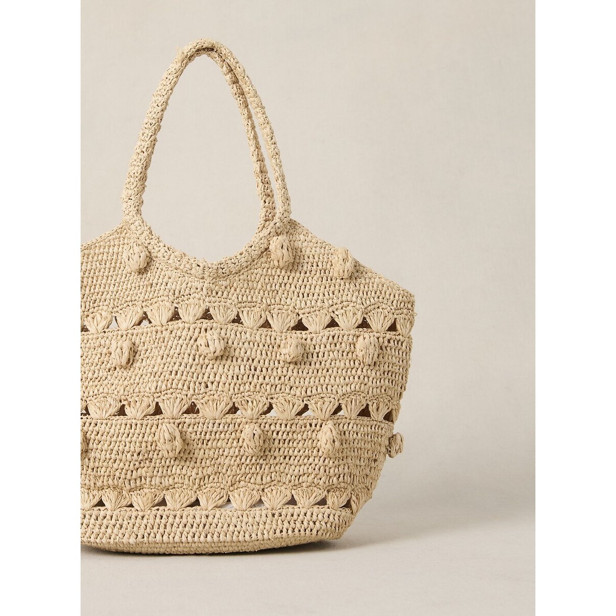 Soleil Raffia Bag natural, PETITE MENDIGOTE