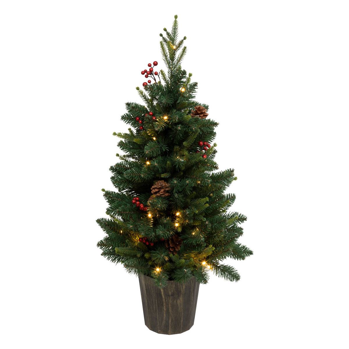 Sapin artificiel lumineux Kappi H90 cm vert, FEERIC LIGHTS & CHRISTMAS