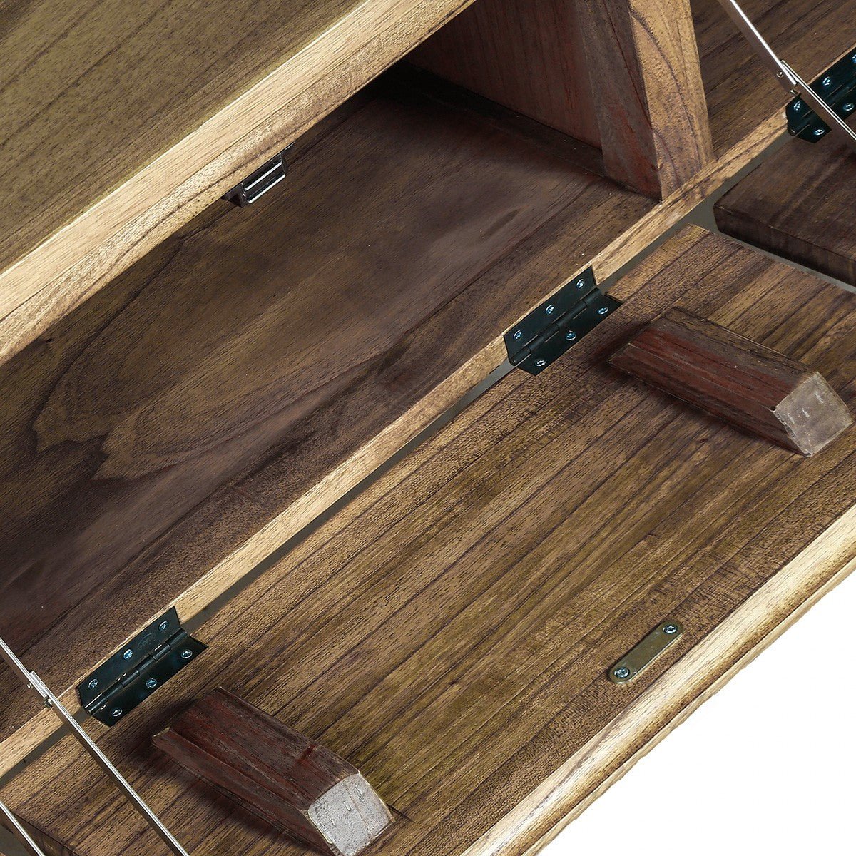 Meuble TV en bois massif 150 cm 3 portes  ODDA naturel, BERAH GETAH