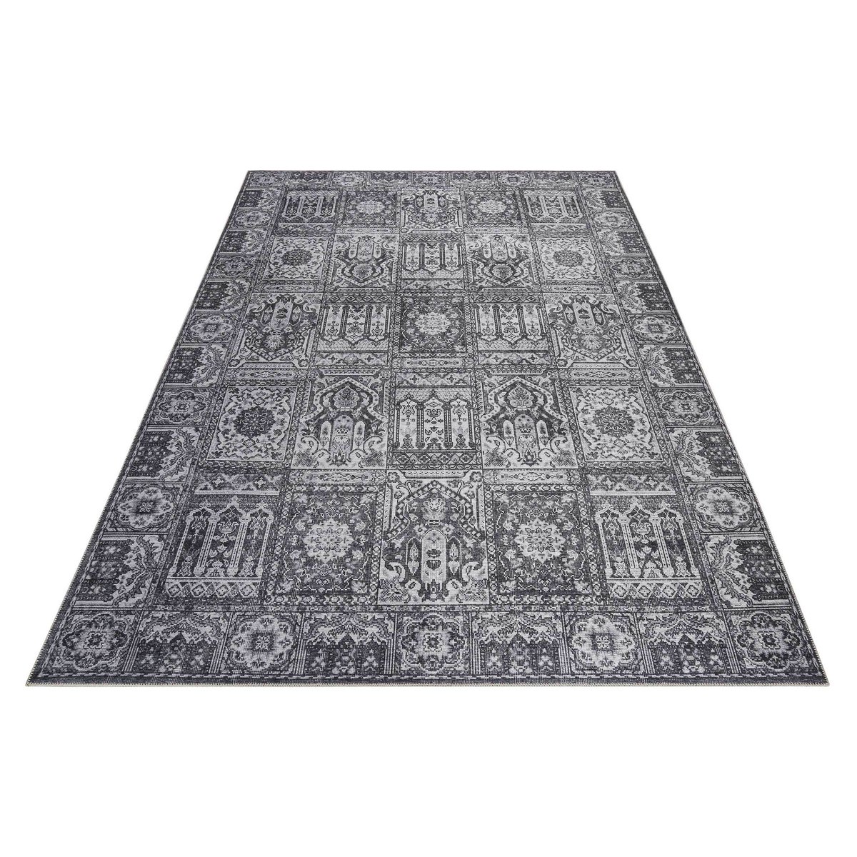 Tapis salon inspiration Orient Vintage ,  Fresh Bachtiar gris, WECON HOME