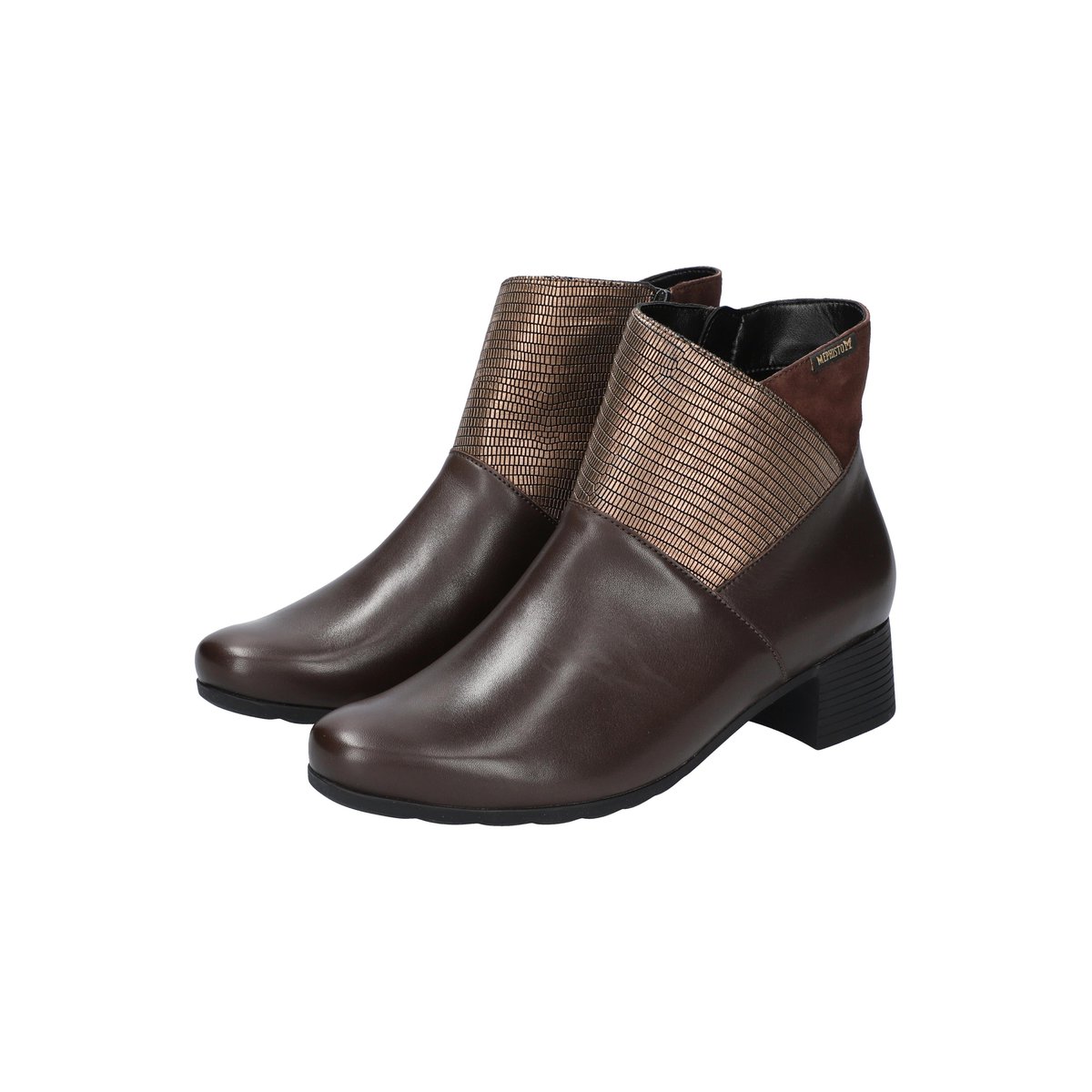 Bottines en cuir GARITA marron foncé 5140, MEPHISTO
