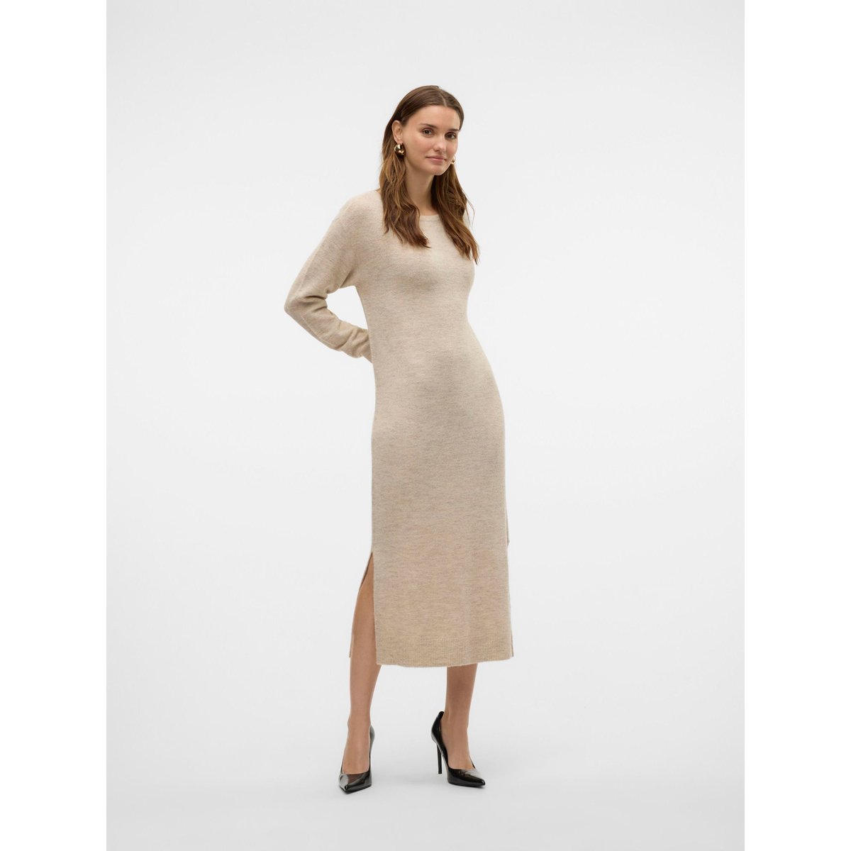 Robe En Maille birch, VERO MODA