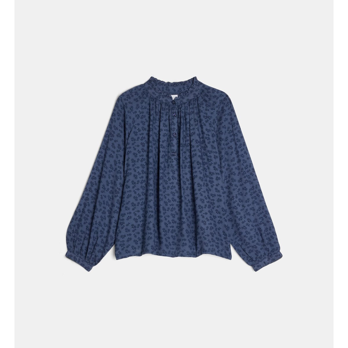 Blouse motif floral tichy bleu marine multicolore, CADET ROUSSELLE