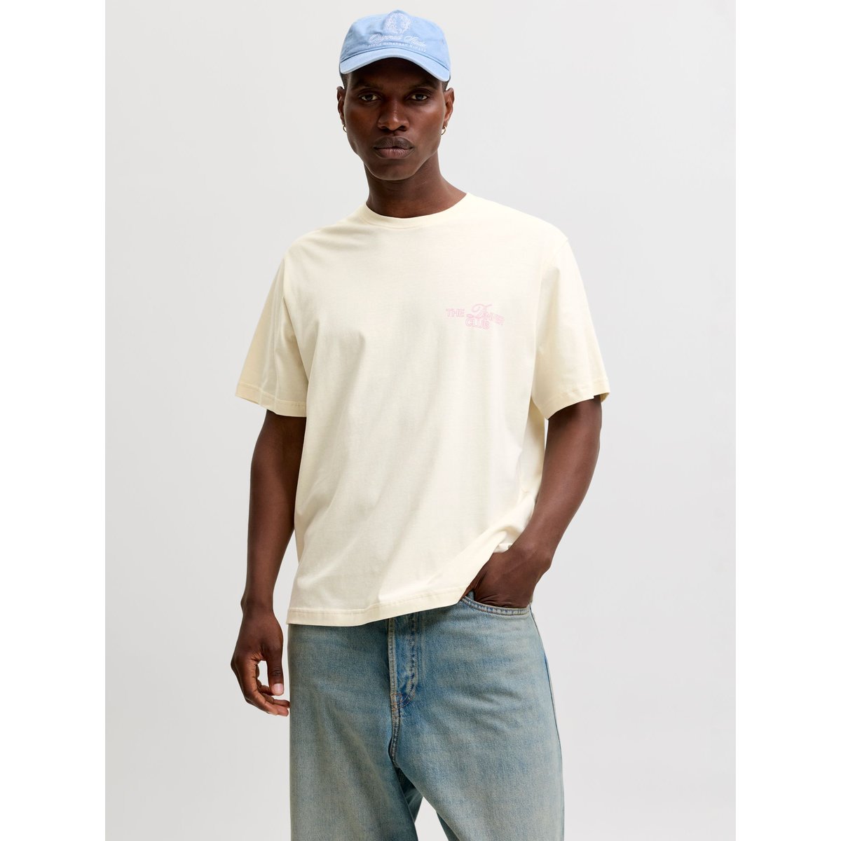 T-Shirt antique white, JACK & JONES