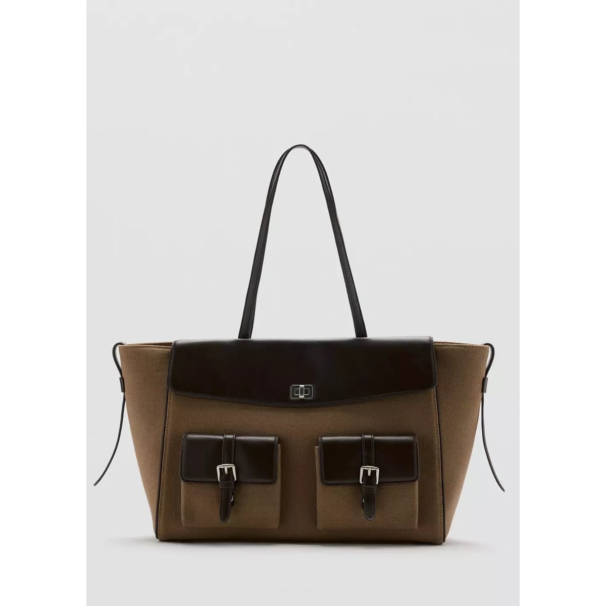 Sac cabas cargo kaki, MANGO