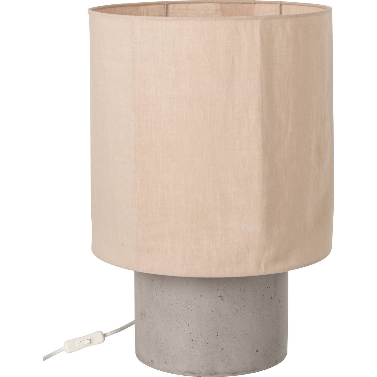 Lampe de table en ciment beige, RECOLLECTION