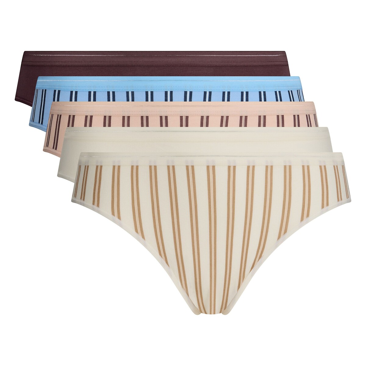 Lote de 5 cuecas DIM x INES DE LA FRESSANGE conjunto raio suave, DIM