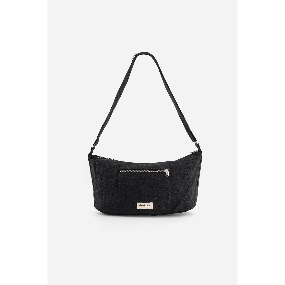 Sac crossbody en toile MINI CHARLOT noir, RIVEDROITE