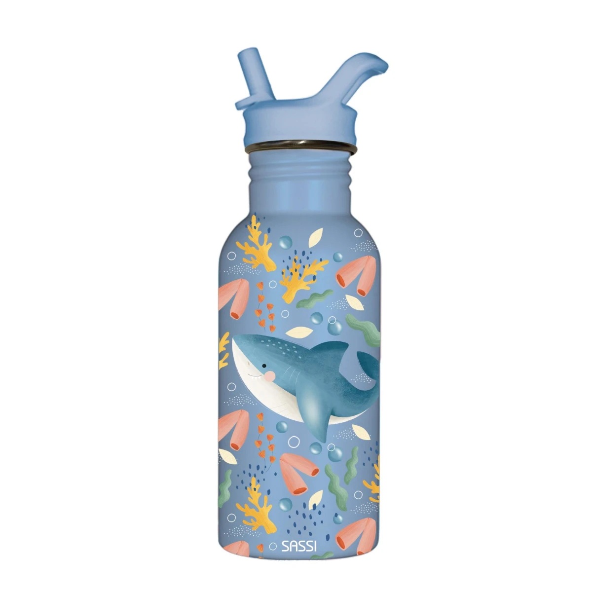 Bouteille en inox 500 ml bleu, SASSI JUNIOR