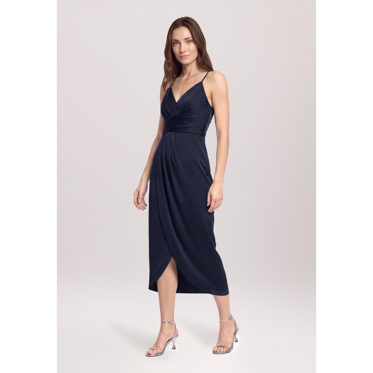 Robe de soirée à fronce night sky, VERA MONT
