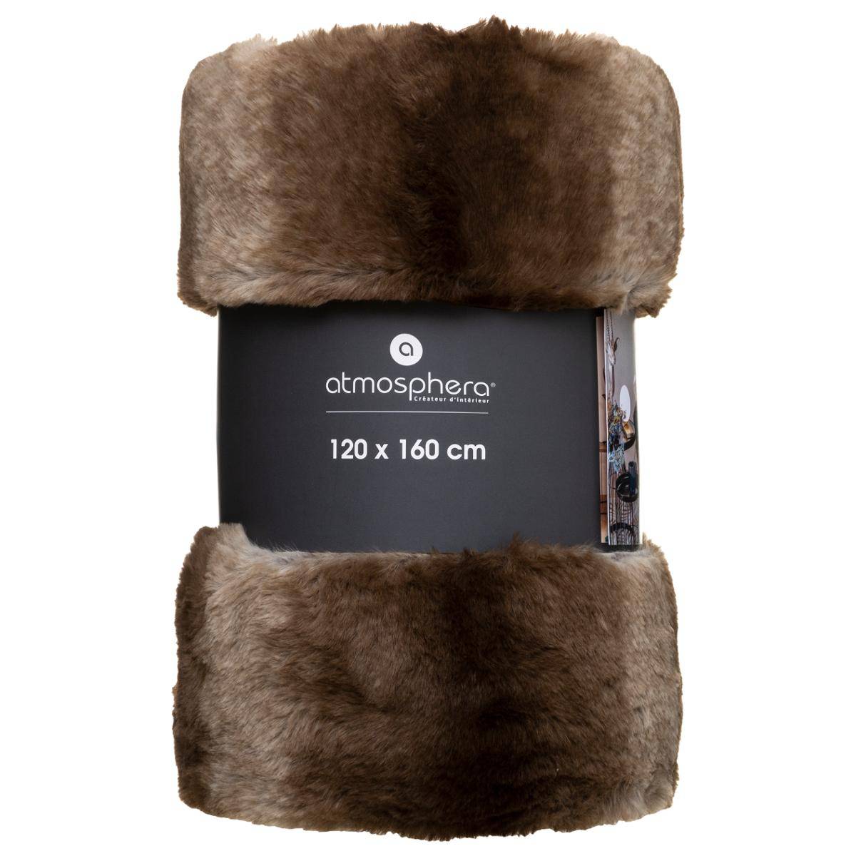 Plaid GRIZZLI marron, ATMOSPHERA
