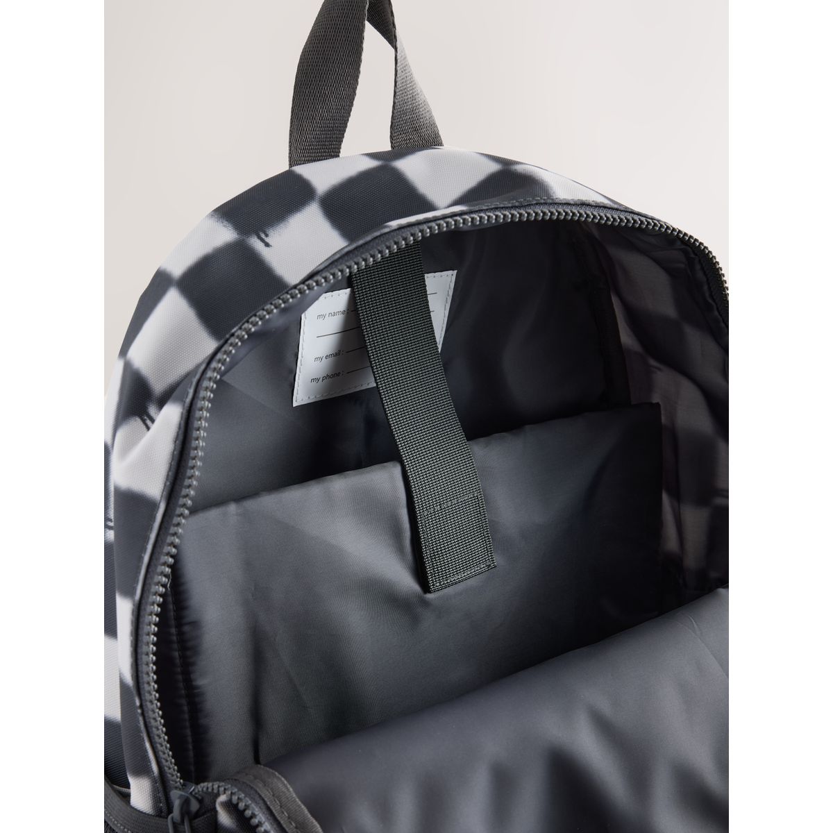 Sac à dos motifs damier monochrome, NEXT