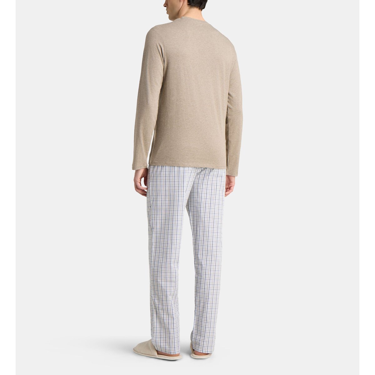 Ensemble de pyjama long babiel en coton bio taupe, GALERIES LAFAYETTE