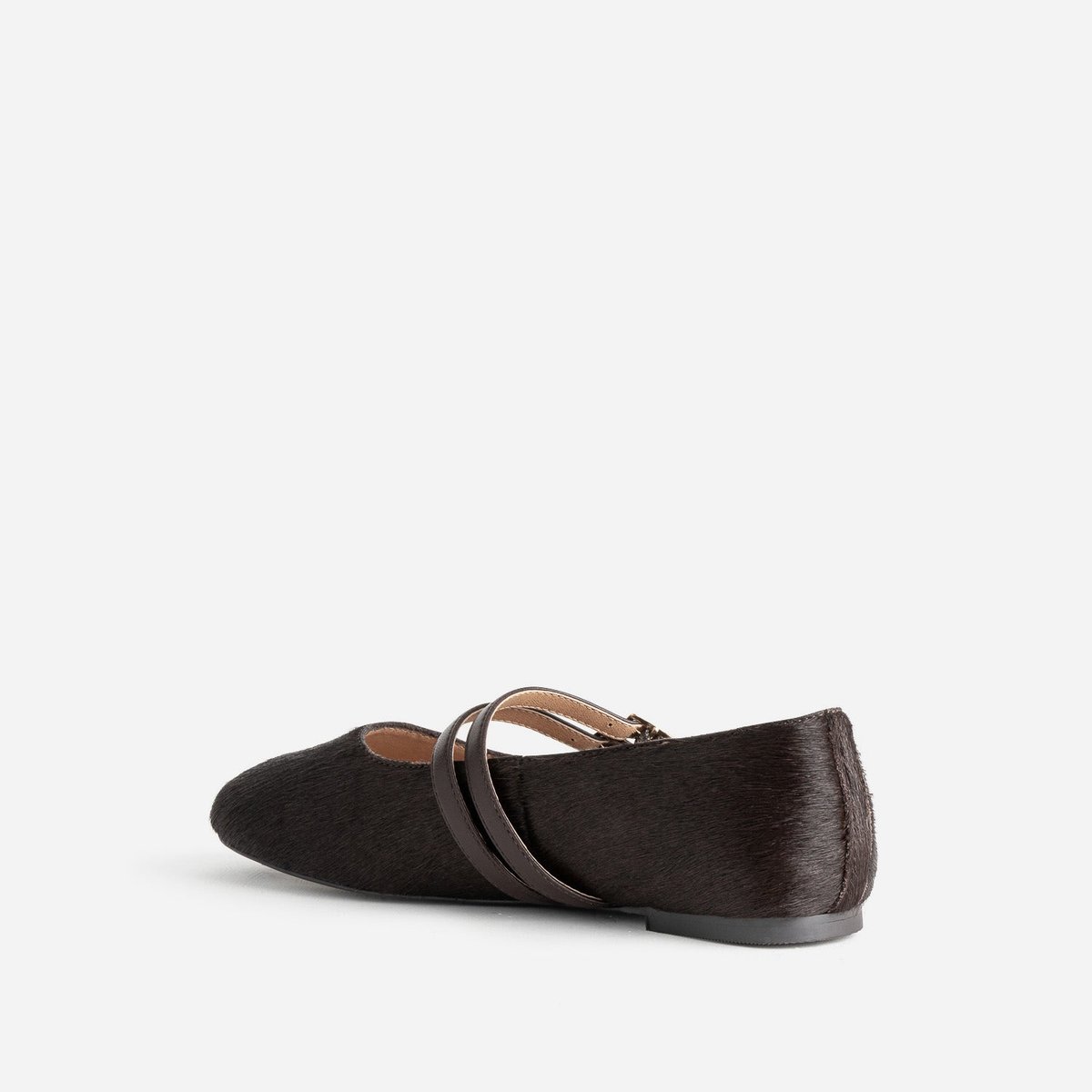 Ballerine en cuir BRUNETTA chocolat, ERAM