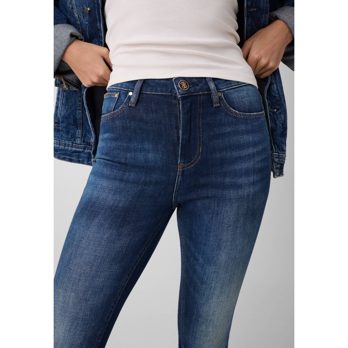 Jean Sexy Flare bleu foncé, GUESS