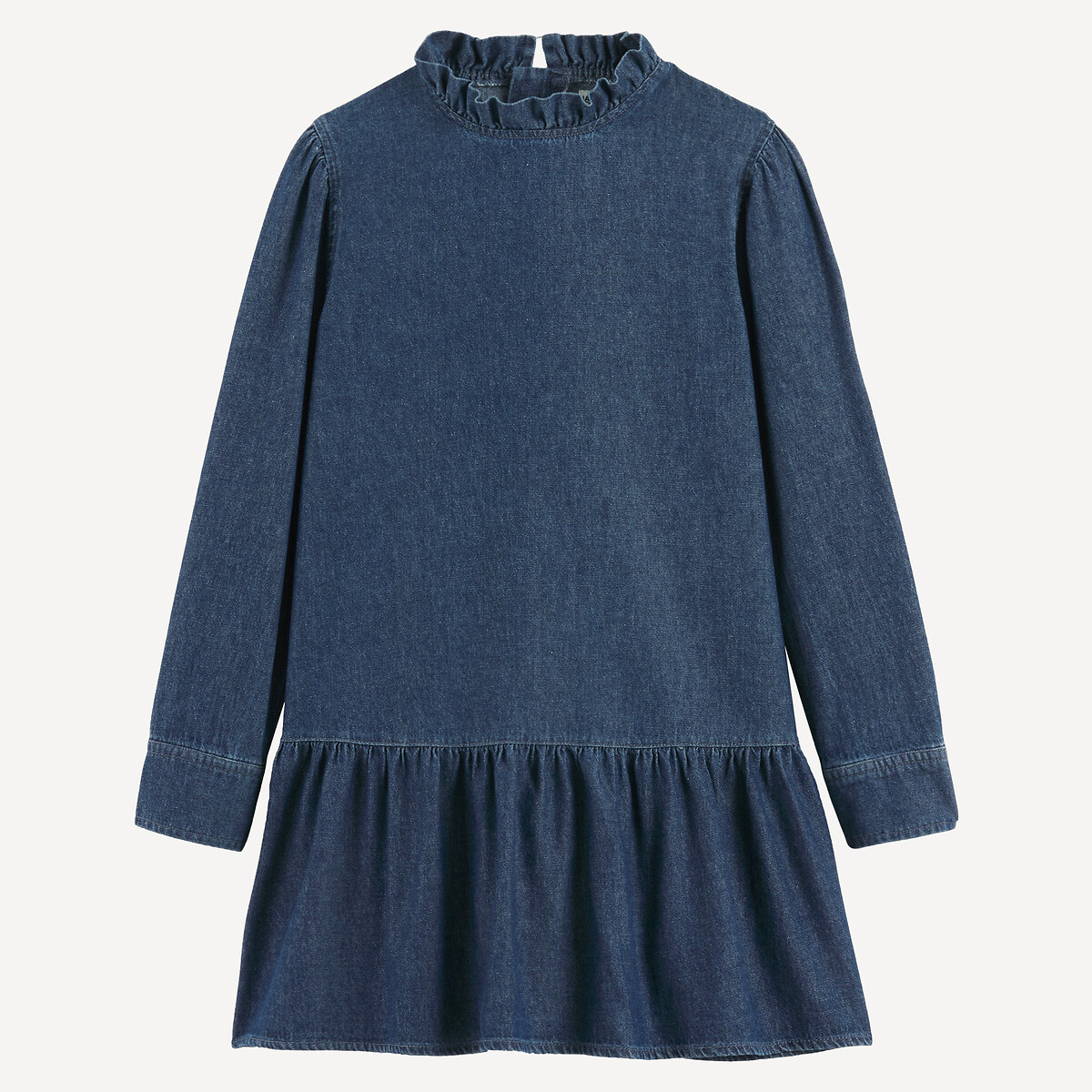 Robe à manches longues, en denim léger brut, LA REDOUTE COLLECTIONS