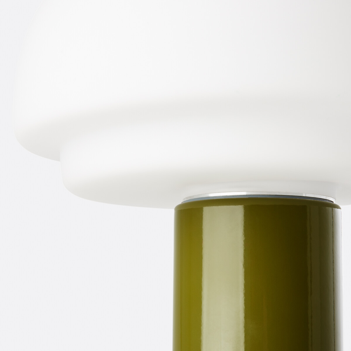 Agathilda Opaline/Iron Lamp, H27.5cm olive, LA REDOUTE INTERIEURS