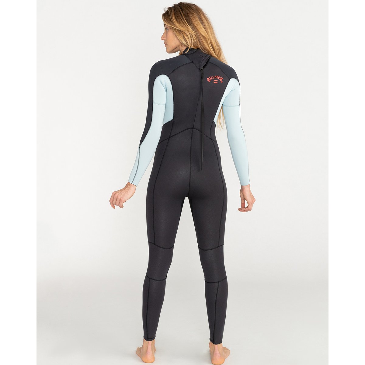 Combinaison back zip 5/4MM LAUNCH gris grey, BILLABONG