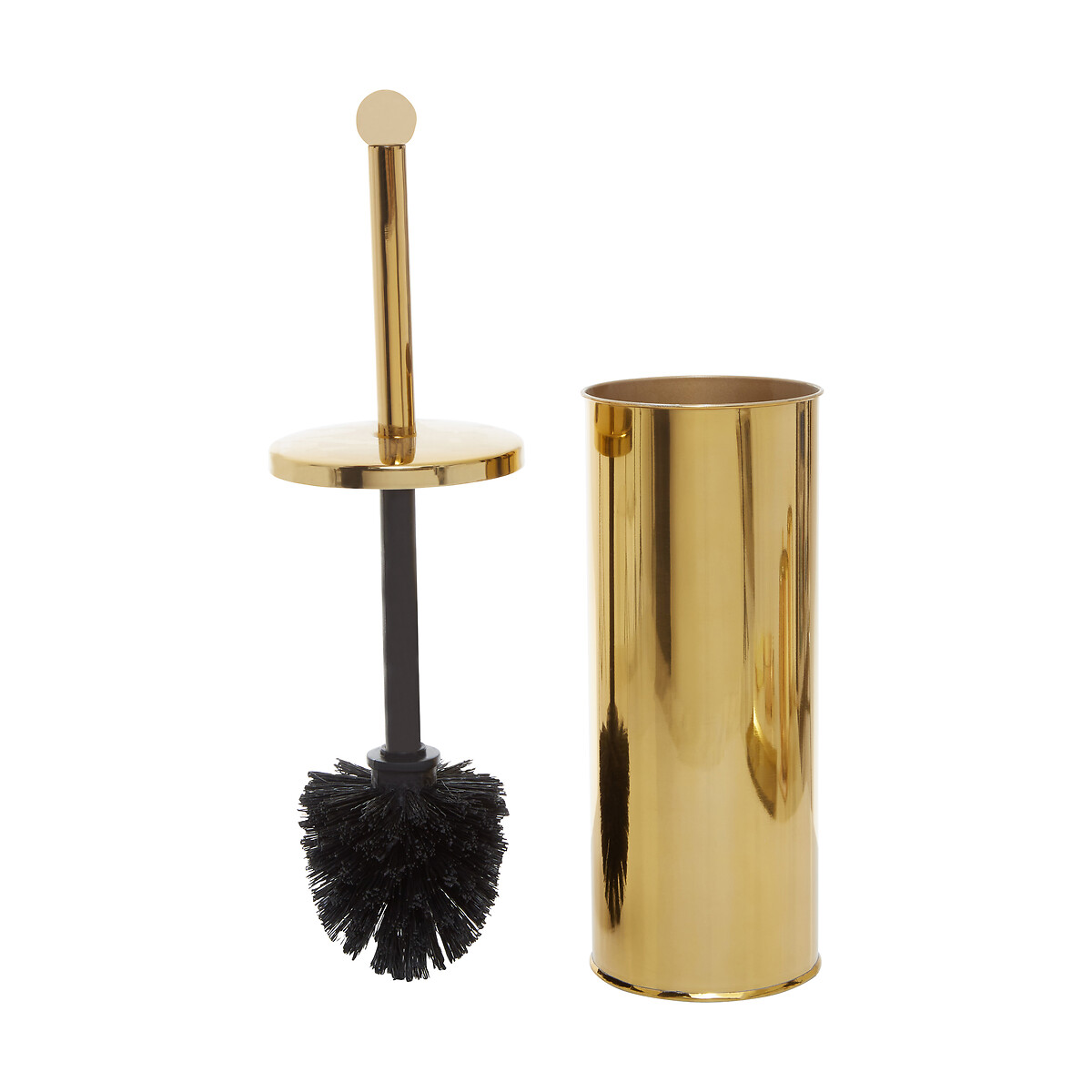 Gold Metal Toilet Brush gold-coloured, FIFTY FIVE SOUTH