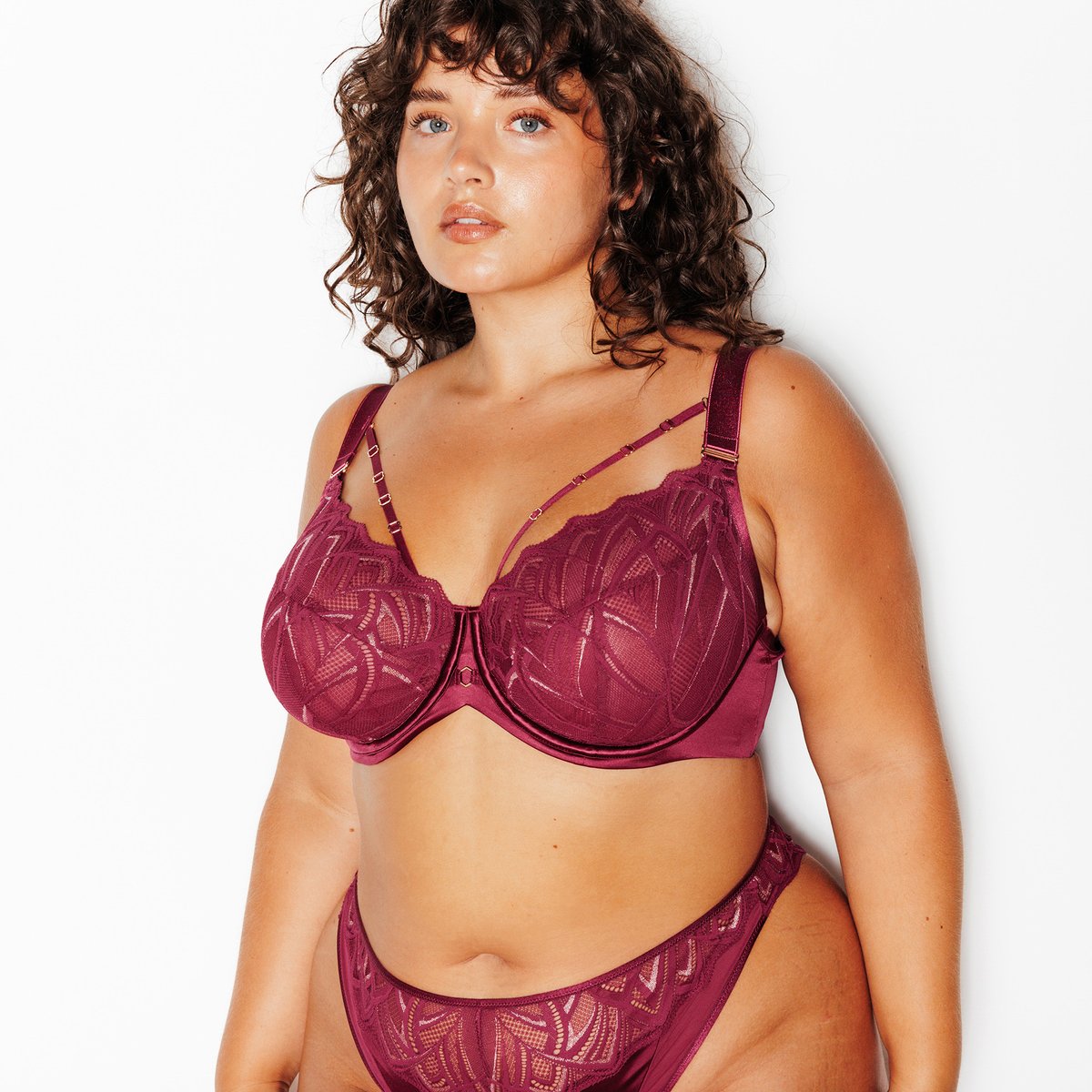 Soutien-gorge corbeille JAINA bordeaux, ROUGEGORGE LINGERIE