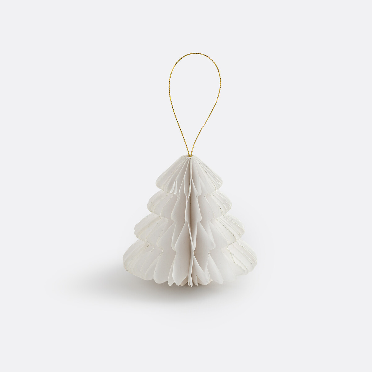 Lot de 4 décorations de Noël en papier, Caspar blanc, LA REDOUTE INTERIEURS