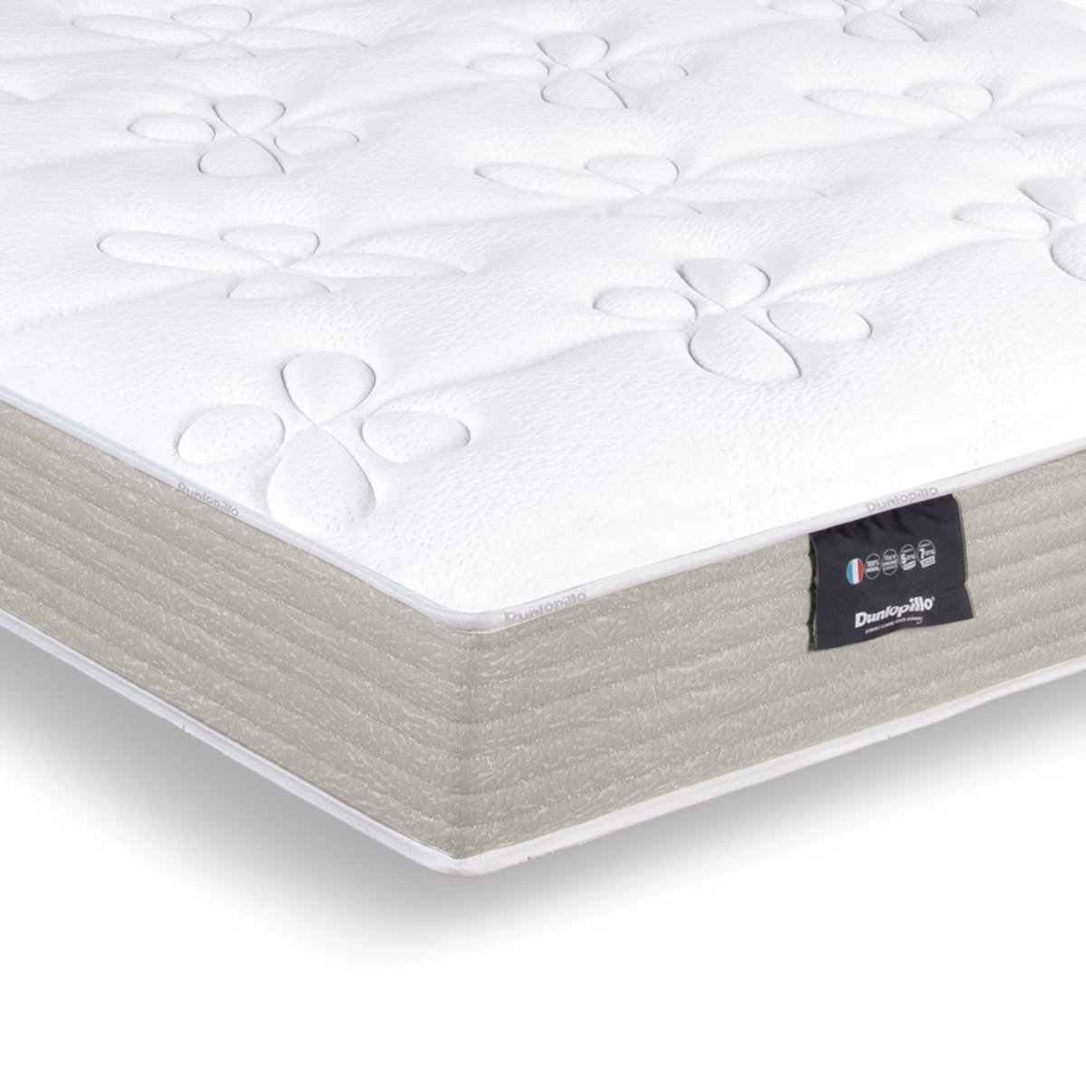 Matelas en latex confort très ferme Dahlia 2 couleur unique, DUNLOPILLO