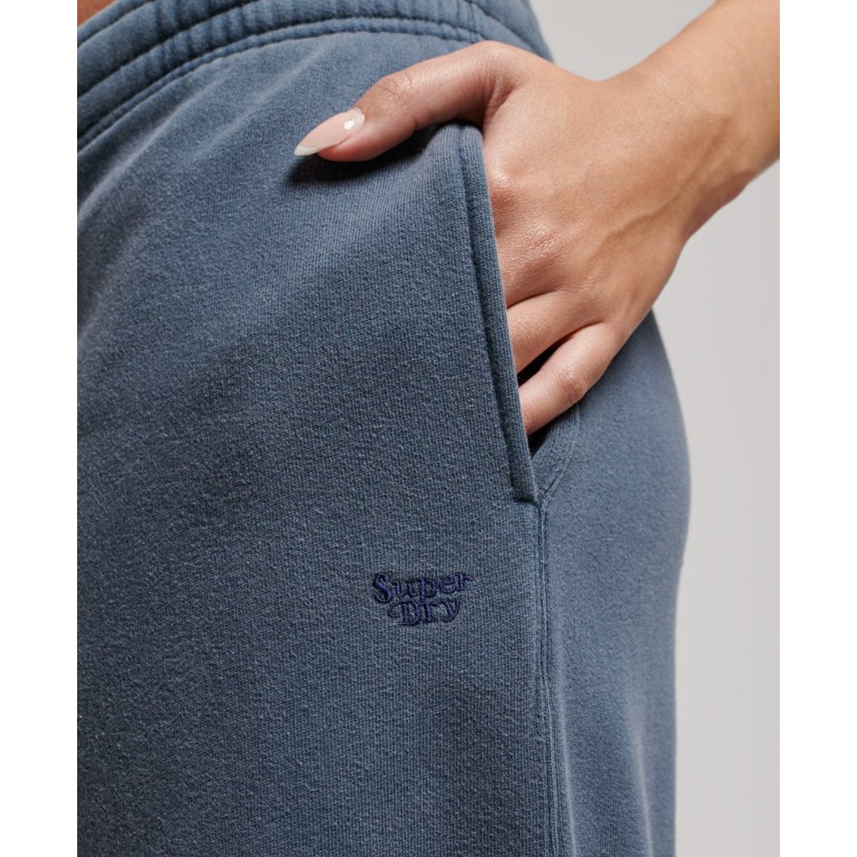 Pantalon de survêtement large délavé bleu marine éclipse, SUPERDRY