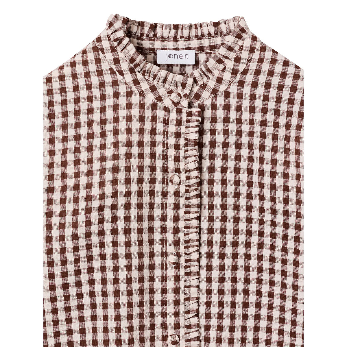 Chemise manches longues chocolat, JONEN