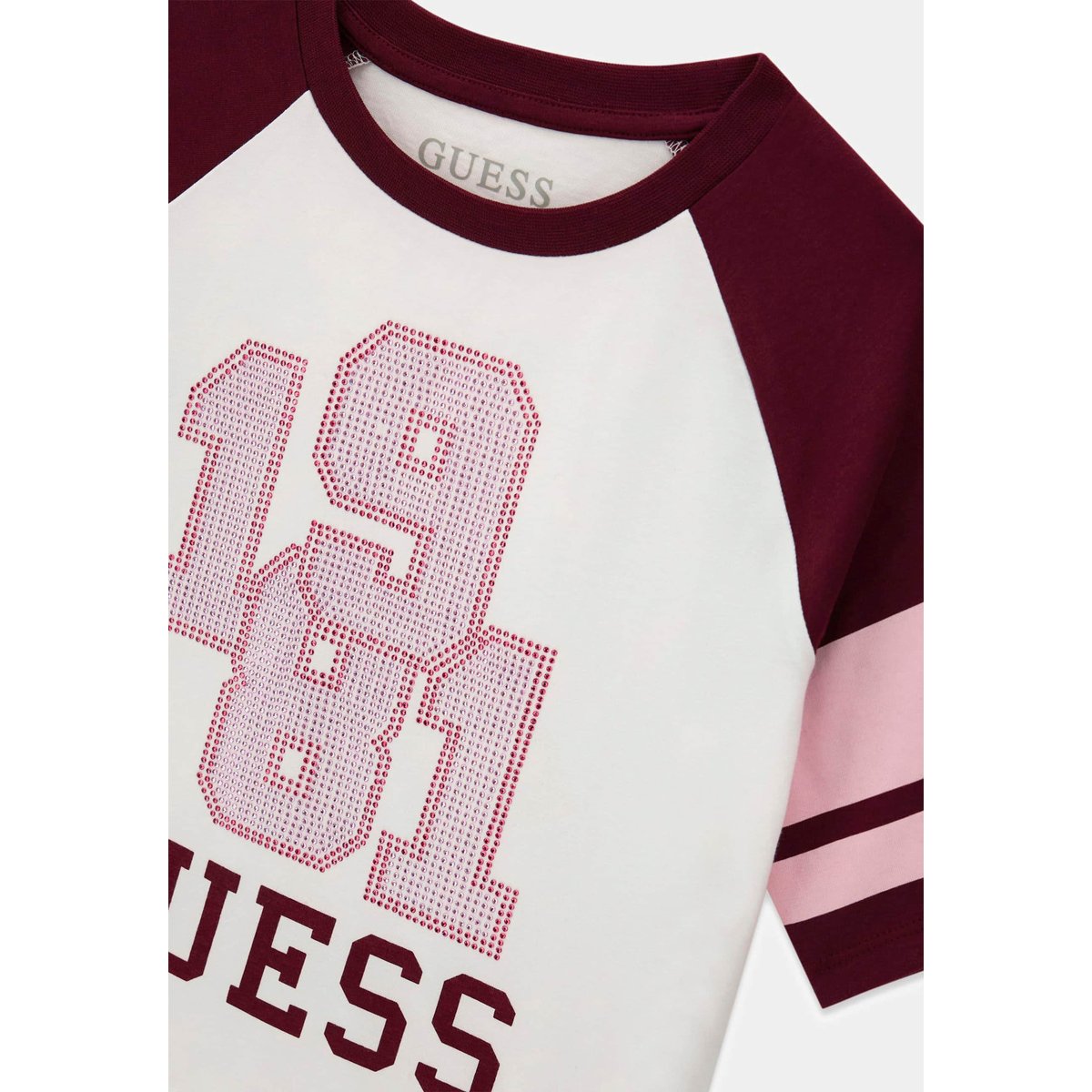T-Shirt Avec Logo En Strass rose multi, GUESS KIDS