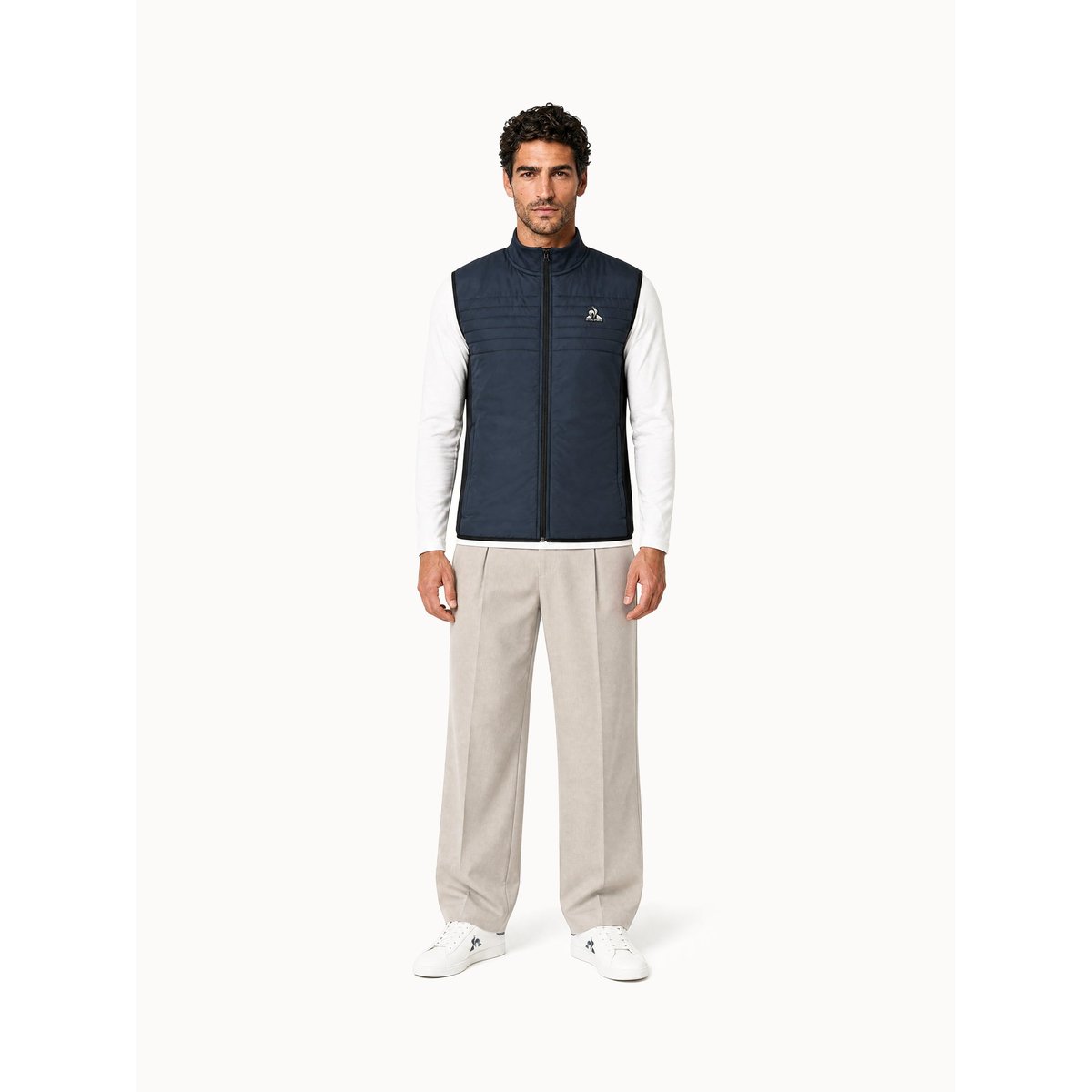 Doudoune sans manche Essentiels bleu, LE COQ SPORTIF