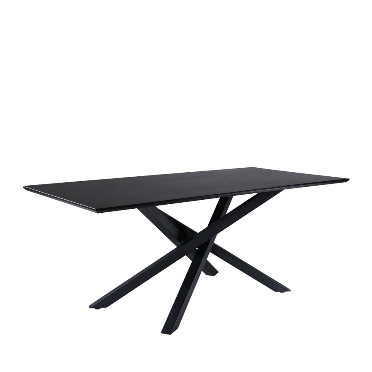 Table à manger 8 personnes en bois et métal- PIAZZA noir, VENTURE HOME