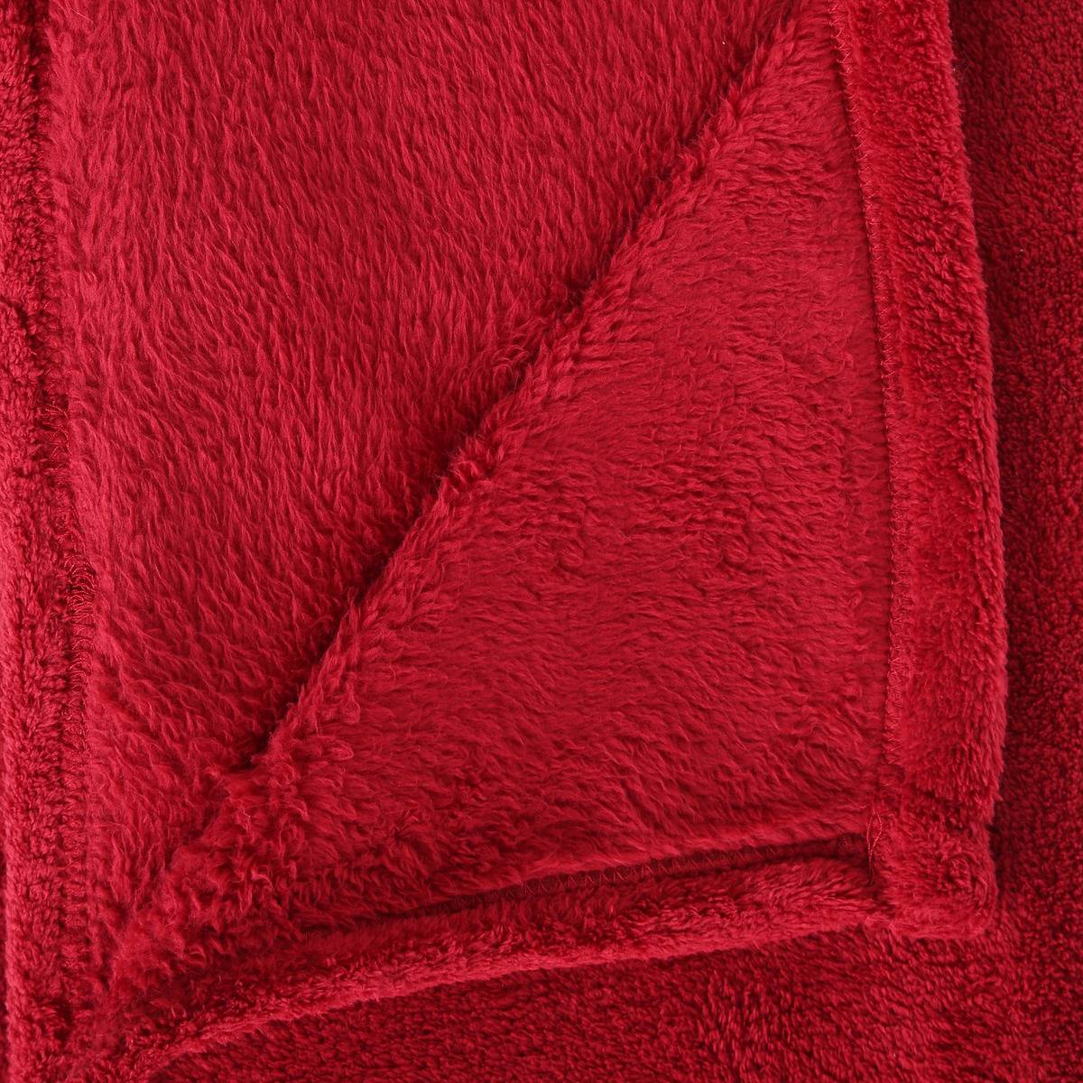 Plaid microfibre uni KIESA taupe, ATMOSPHERA