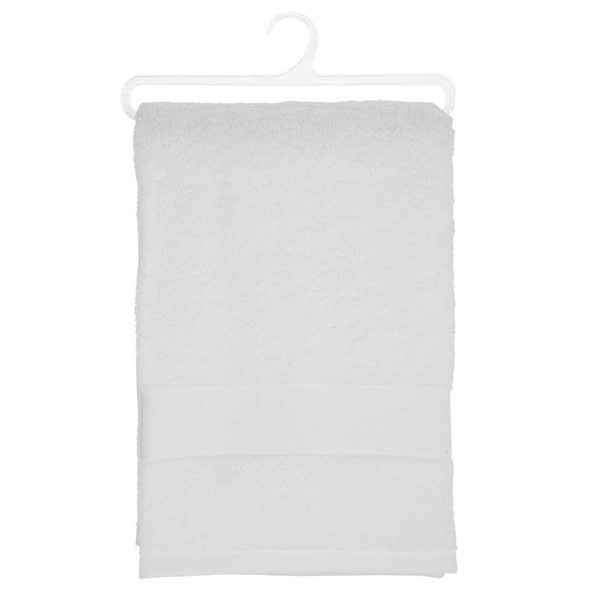 Drap de bain en coton ESSENTIEL blanc, ATMOSPHERA
