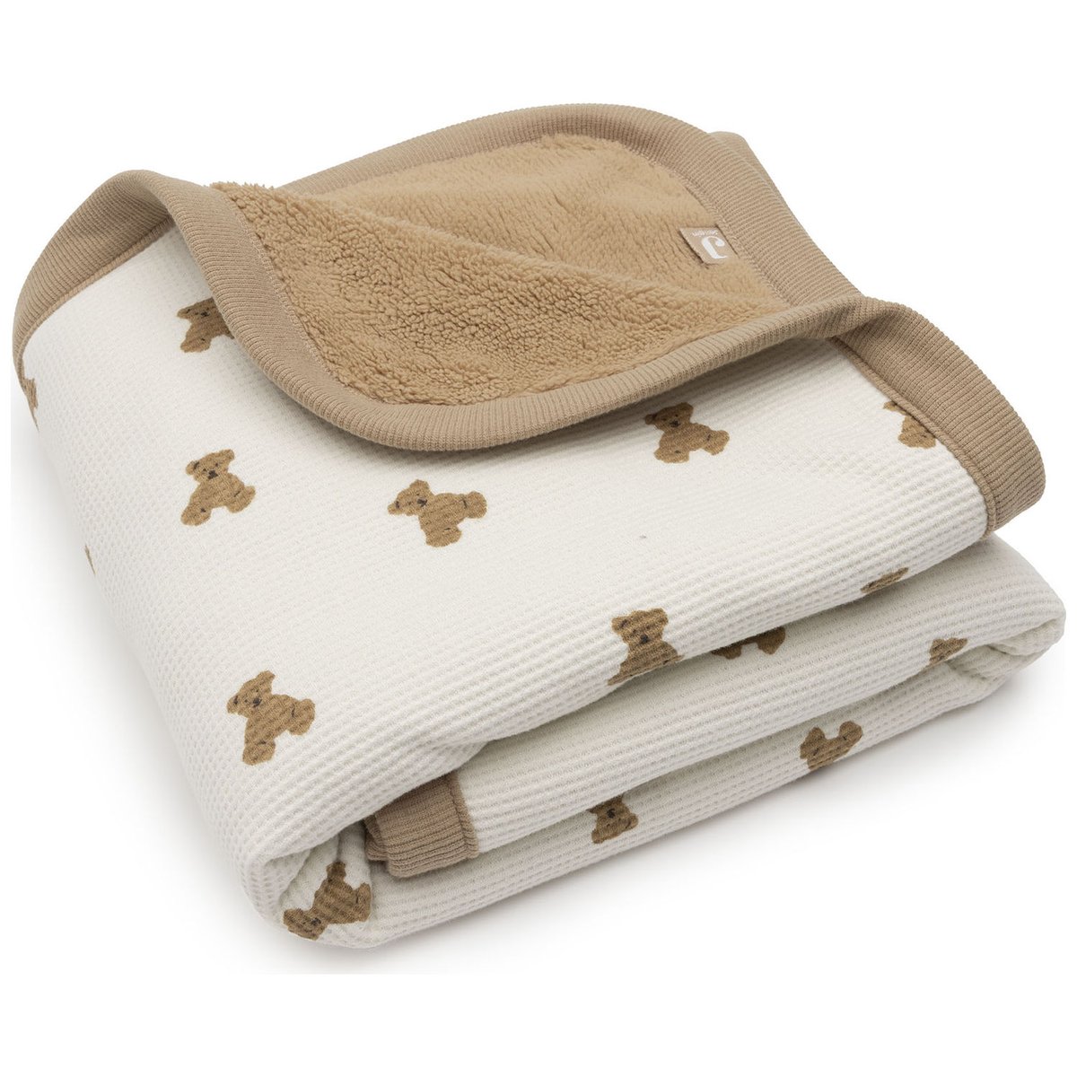 Couverture ecru, marron, beige, JOLLEIN