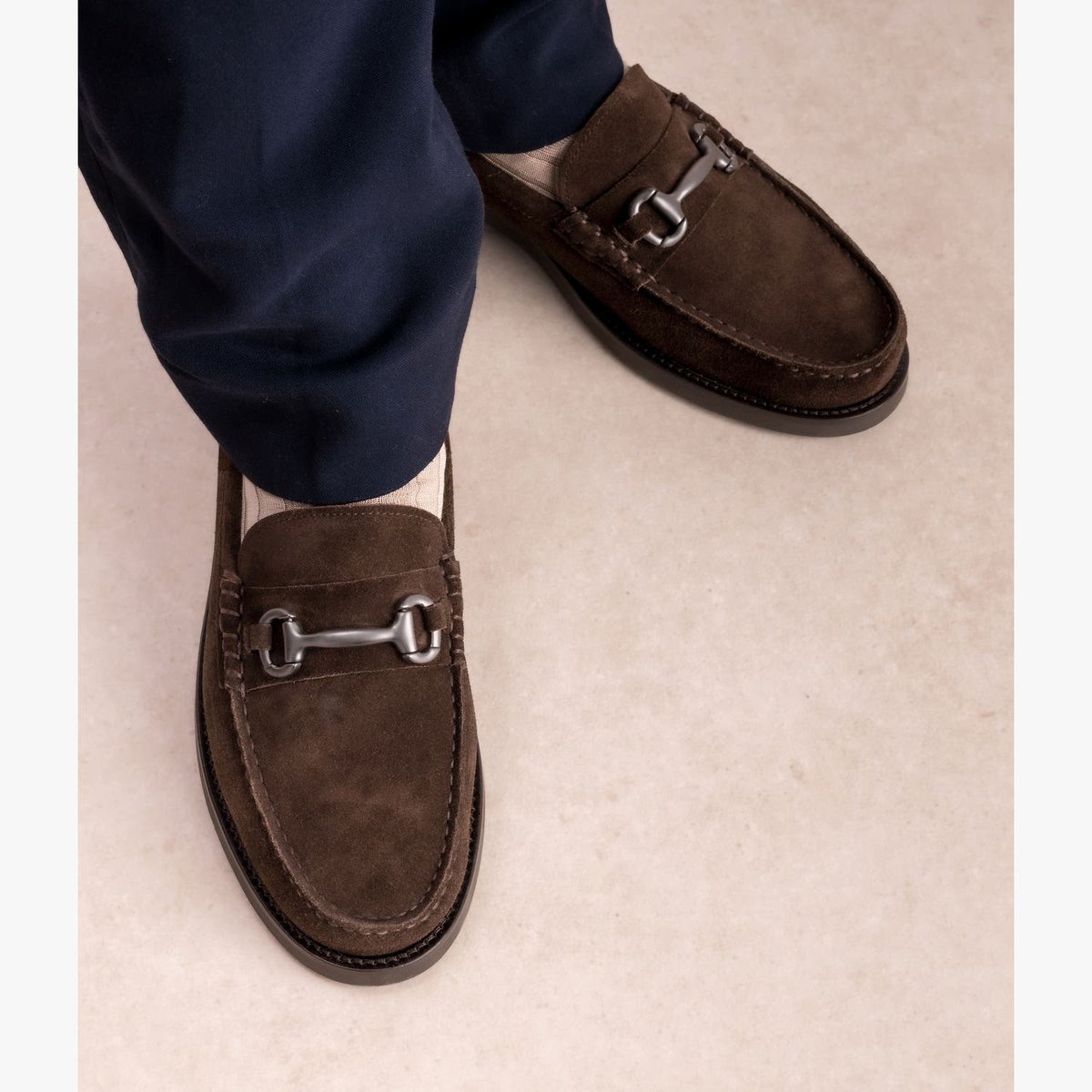 Derby en cuir ELLIOTT marron chocolat, BOCAGE