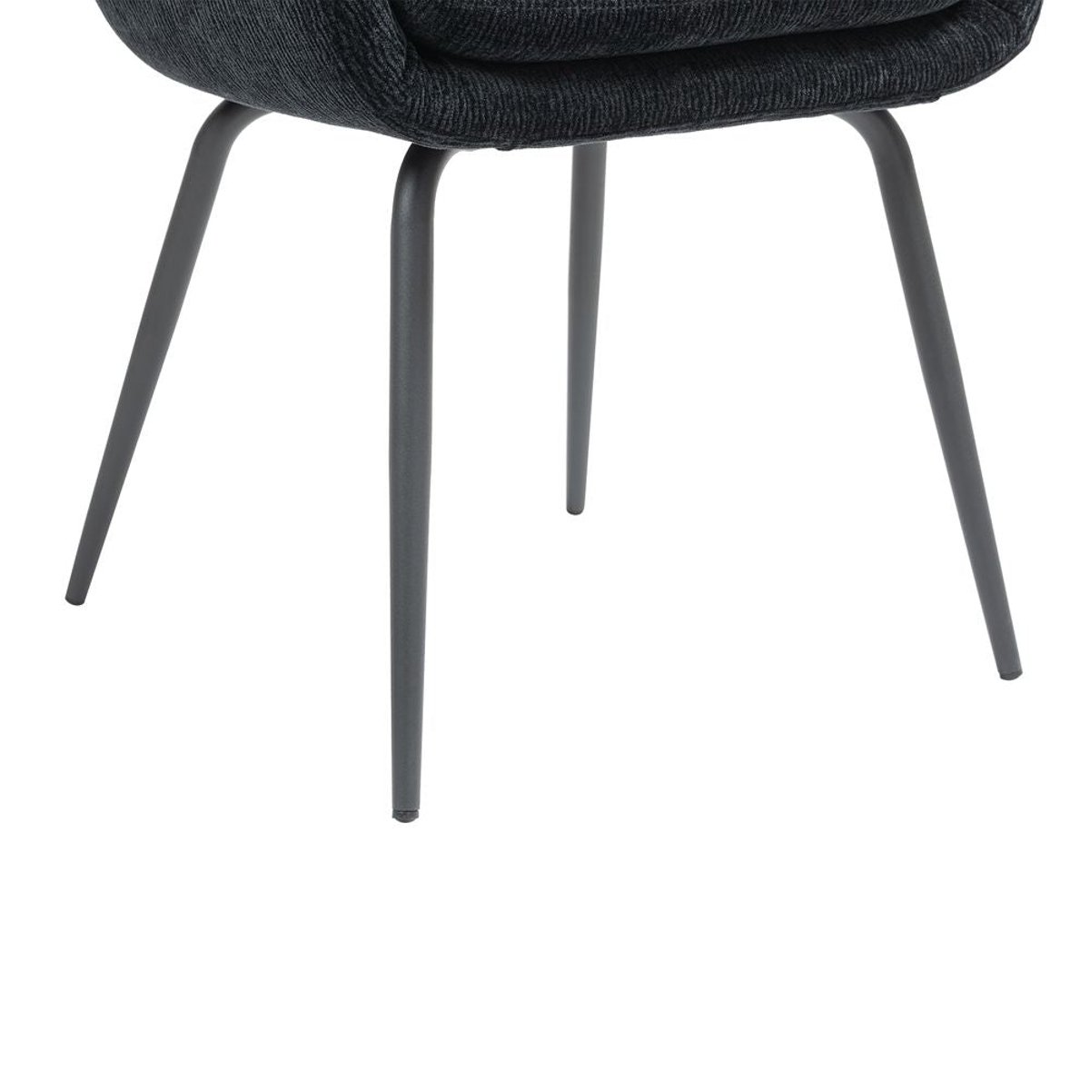 Chaise accoudoirs noir, ZAGO