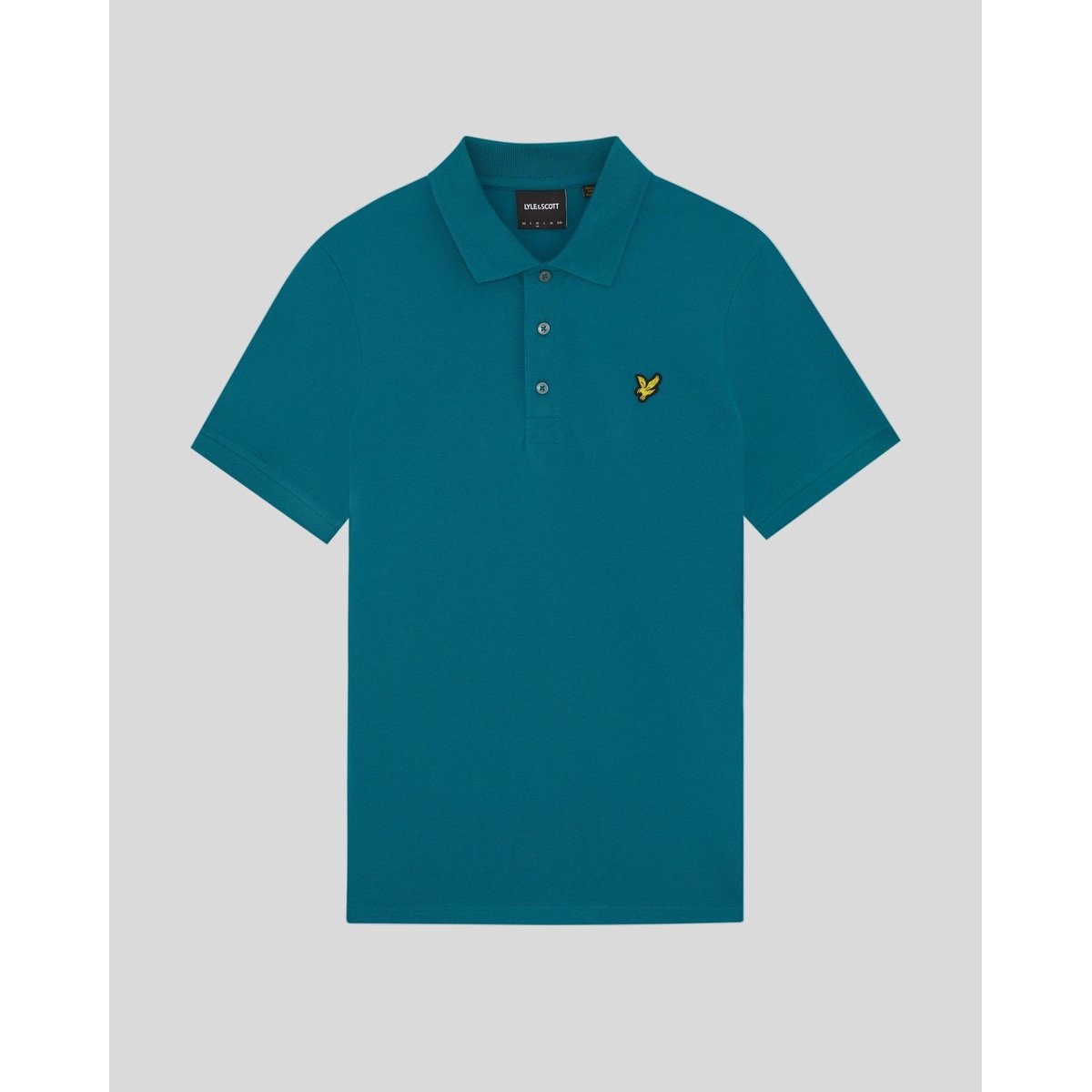 Polo en coton bleu lagon, LYLE & SCOTT